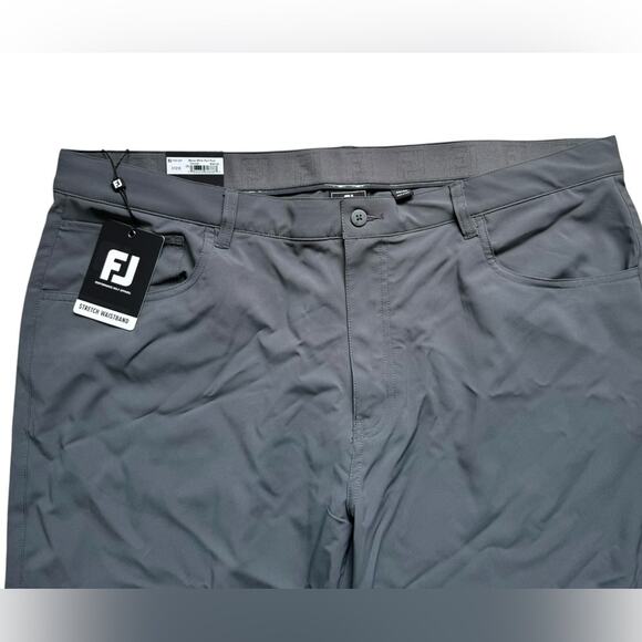 NWT FootJoy Men’s Moxie 5 pocket performance golf pant gray size 40x30 - Picture 2 of 7
